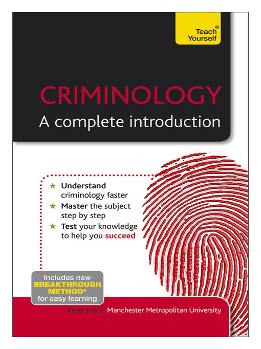 Title details for Criminology - A Complete Introduction by Peter Joyce - Available